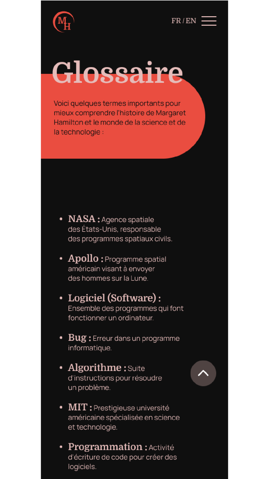 glossaire plan de travail 1