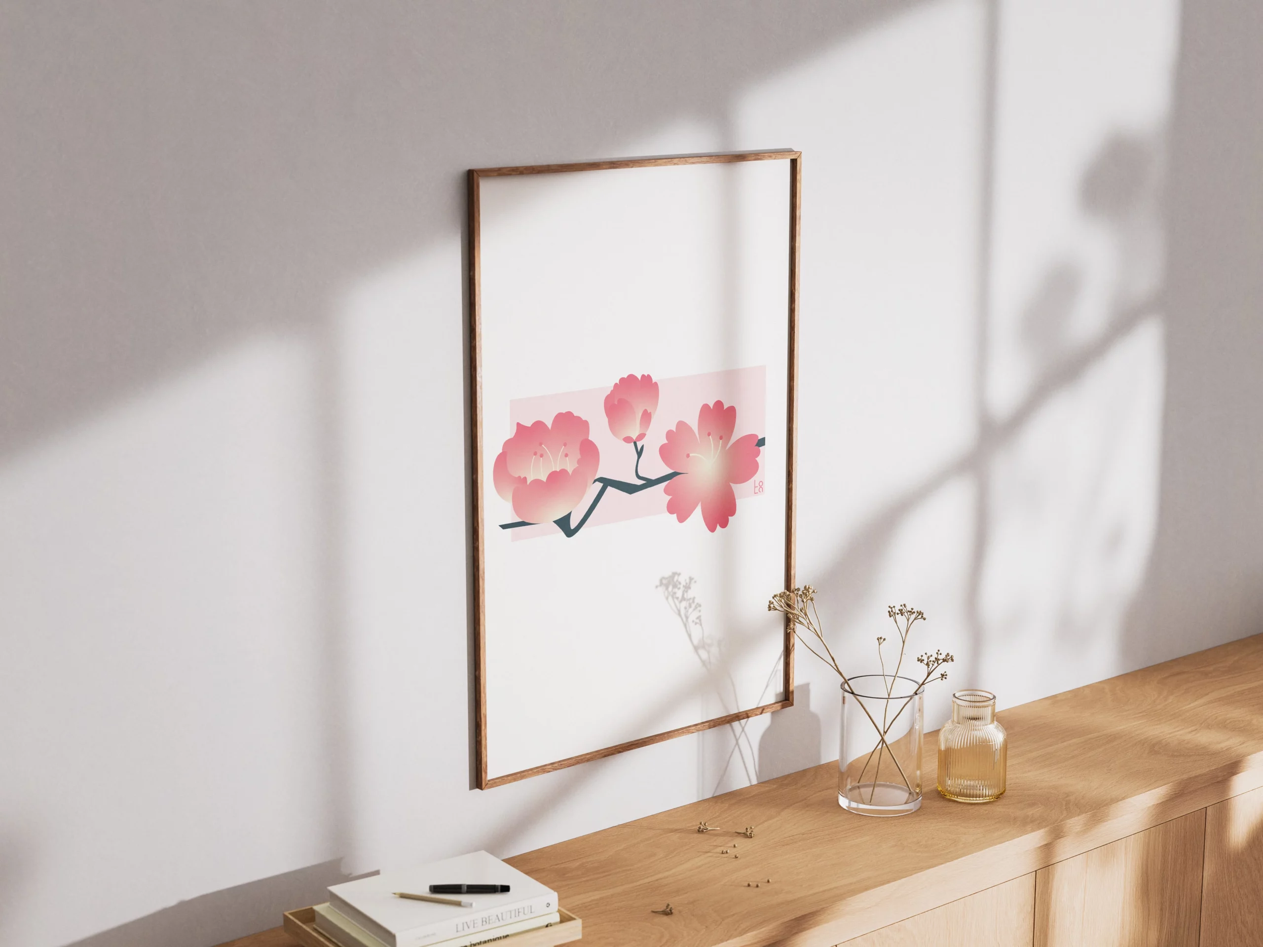 mockup cerisier